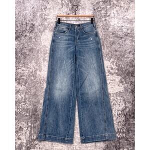 Pilcro Blue Wide Leg Jeans